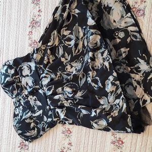 NWOT Floral Strapless Dress